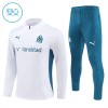 Olympique Marseille Training Sweatshirts Quarter-zip 2024-25 Weiße Für Kinder